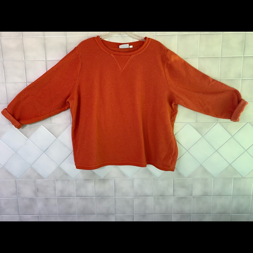 D & Co Orange Fleece Sweatshirt